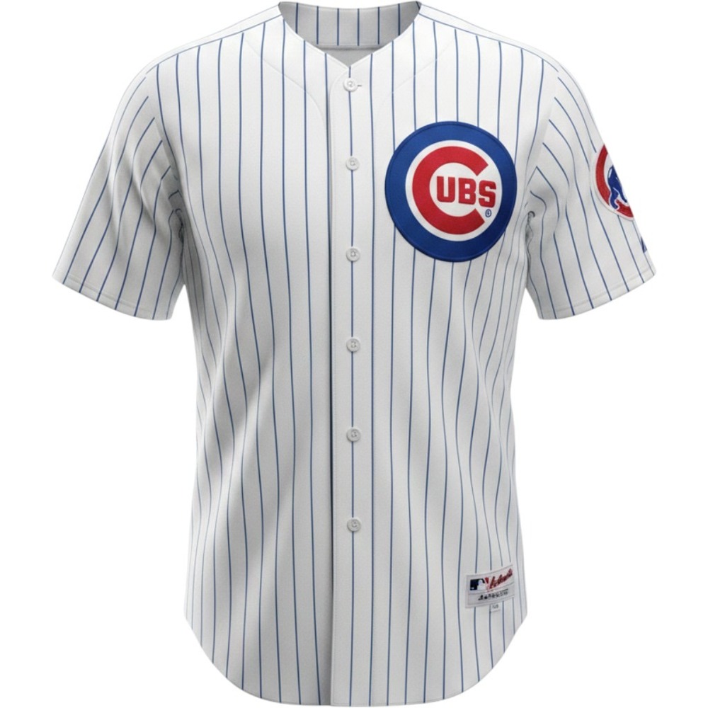 NWT Majestic Authentic Chicago Cubs Foggey No. 9 Home Jersey